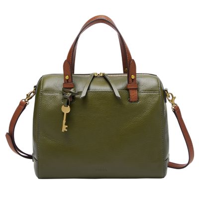 Fossil Rachel Zip Leather Satchel Bag