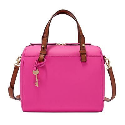 Fossil rachel satchel online cherry blossom