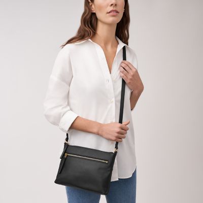 Fossil Fiona Satchel Handbag, Mineral Gray : Fossil