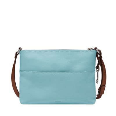 FOSSIL FIONA SATCHEL Purse Bag Handbag ZB7272 Multi Blue