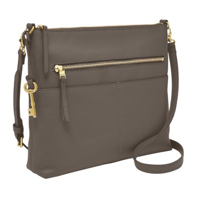 fossil grey crossbody bag