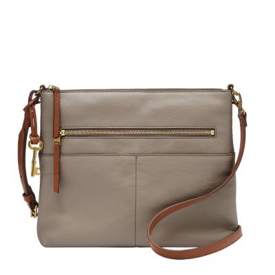 Fossil fiona shop large crossbody brown