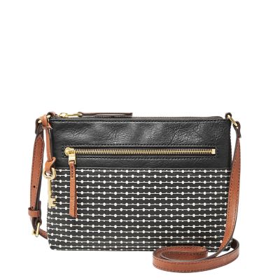 fossil fabric crossbody bags