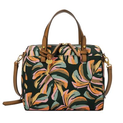 Fossil rachel satchel floral new arrivals