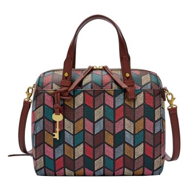 Fossil rachel satchel bright on sale multi