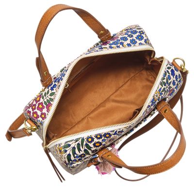 Fossil rachel 2025 satchel floral