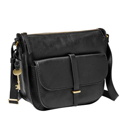 fossil ryder crossbody black