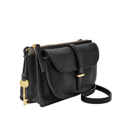 fossil ryder crossbody black