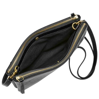 fossil devon crossbody black