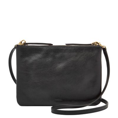 fossil devon crossbody black