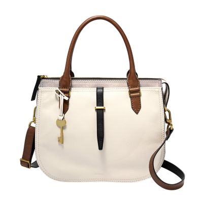 fossil ryder leather medium satchel