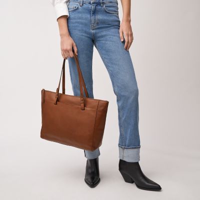 Fossil rachel store leather tote