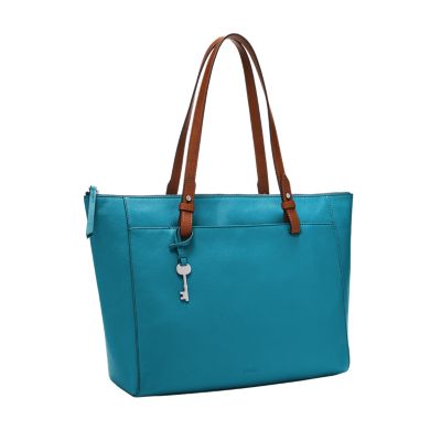 Fossil rachel sale tote blue