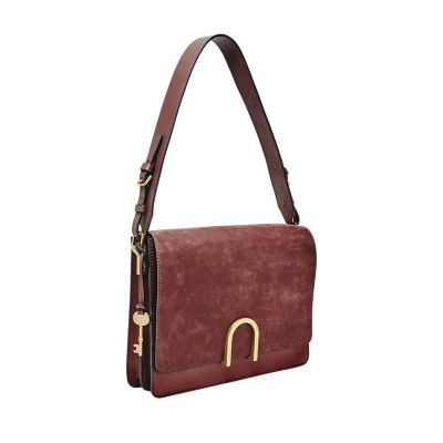 Fossil finley discount leather shoulder bag