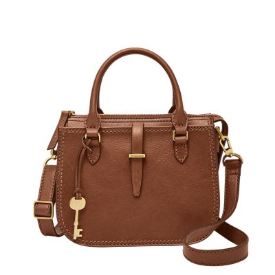 brown leather purse