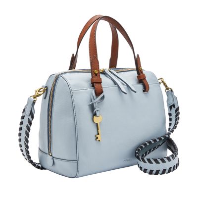 Fossil rachel sale satchel blue