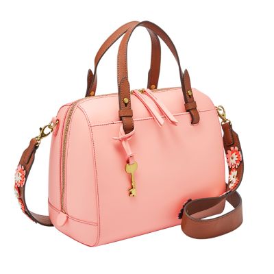 Fossil rachel sales satchel pink