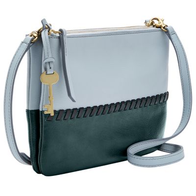 Fossil devon crossbody online grey