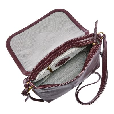 Fossil preston crossbody discount maroon