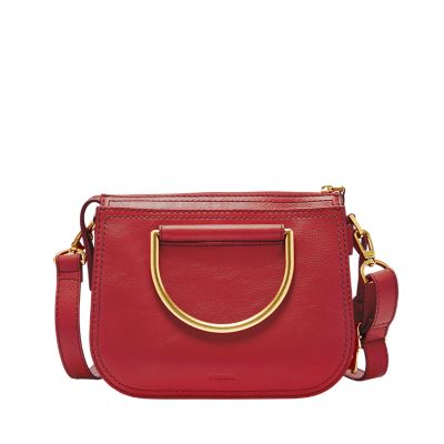 Fossil ryder mini satchel hot sale red