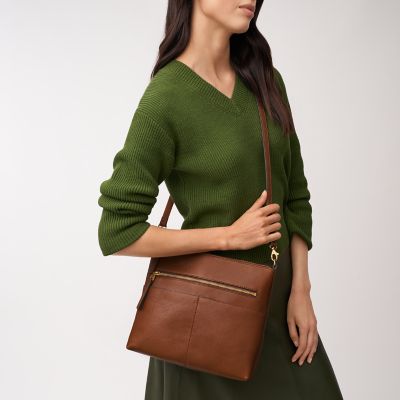 fossil leather handbags