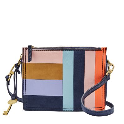 Fossil campbell deals crossbody patchwork