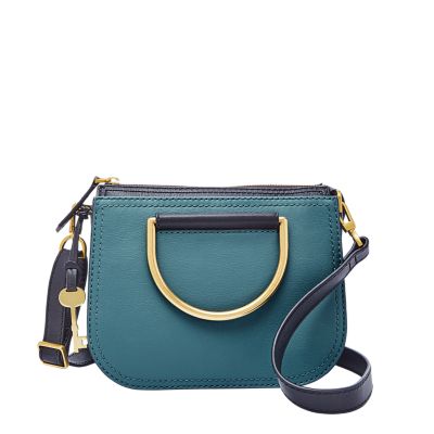 Fossil ryder satchel blue sale