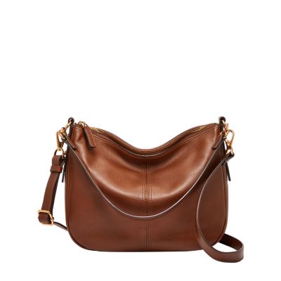 fossil leather crossbody purse