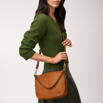 Fossil leather crossbody bag hotsell