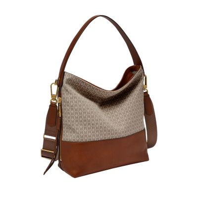 Fossil maya satchel taupe hot sale