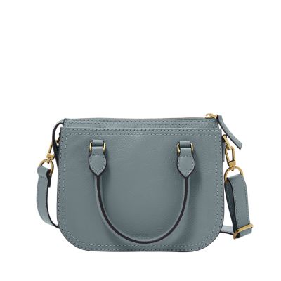 Fossil ryder 2024 mini satchel chambray