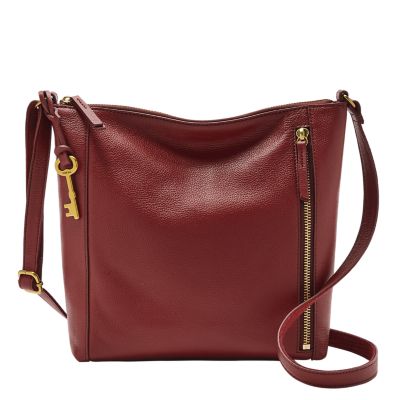 Red Leather Crossbody Bags for Women