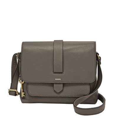 fossil grey crossbody bag