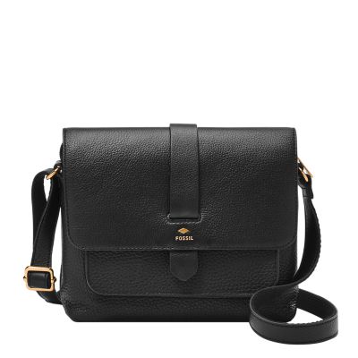 black satchel crossbody bag