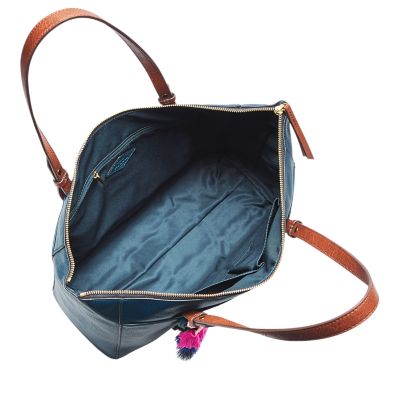 Fossil rachel discount tote horizon blue