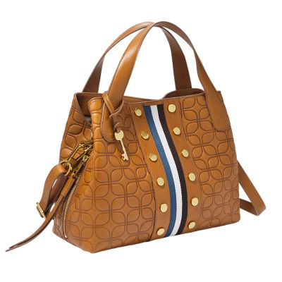 Fossil maya 2025 leather satchel