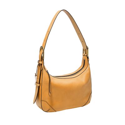 fossil mustard yellow handbag