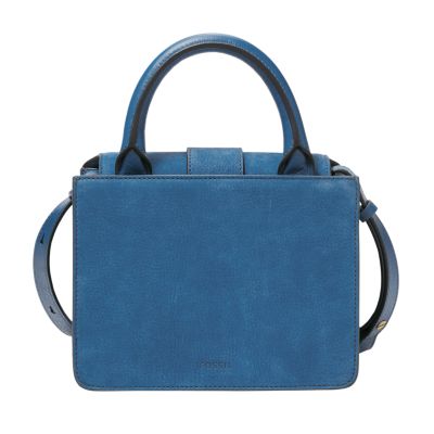 Fossil wiley top handle leather online satchel