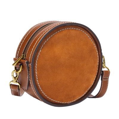 leather circle bag