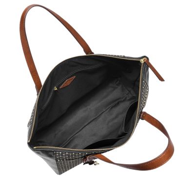 Fossil rachel store tote black