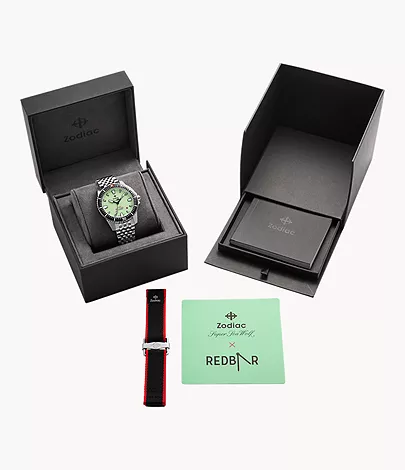 Zodiac x RedBar Pro-Diver Automatic Stainless Steel Watch Zodiac x RedBar Pro-Diver Automatic Stainless Steel Watch