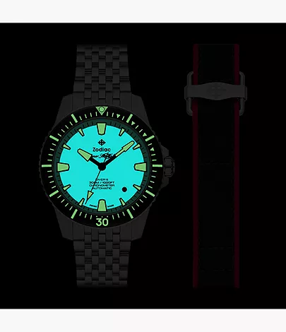 Zodiac x RedBar Pro-Diver Automatic Stainless Steel Watch Zodiac x RedBar Pro-Diver Automatic Stainless Steel Watch