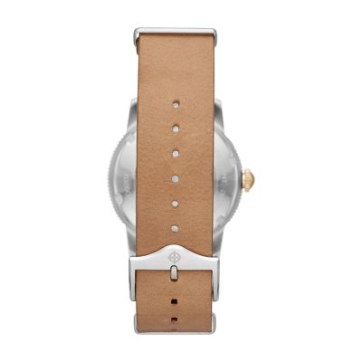 Super Sea Wolf Automatic Brown Leather Watch