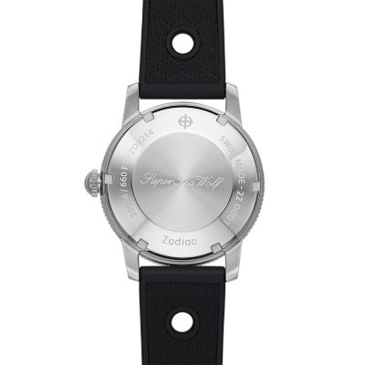 Super Sea Wolf Skin Diver Automatic Rubber Strap Watch