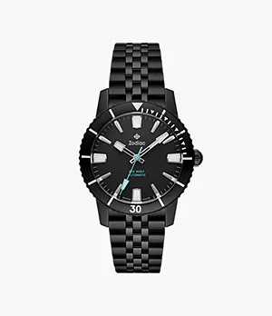 Super Sea Wolf 53 Compression Automatic Black Stainless Steel Watch