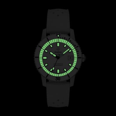 オサフ Super Sea Wolf GMT Automatic 40mm Men's Watch, Black Dial