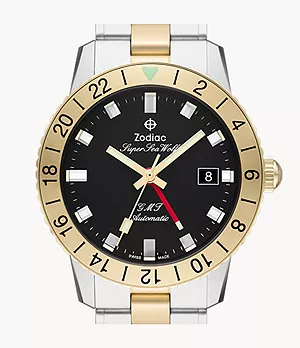 Super Sea Wolf GMT Automatic Two-Tone Stainless Steel Watch