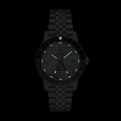 Super Sea Wolf GMT Automatic Stainless Steel Watch ZO9415 - Zodiac