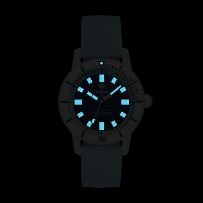 Super Sea Wolf Ceramic Compression Diver Automatic Rubber Strap Watch  ZO9590 - Zodiac Watches®