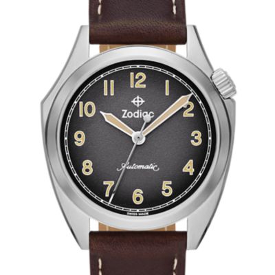Field Olympos Automatic Leather Watch